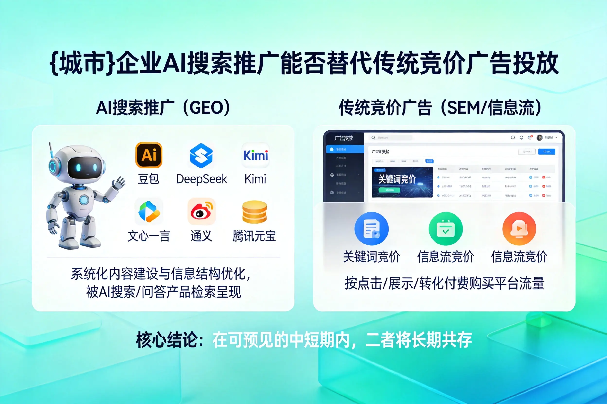 鹤壁企业AI搜索推广能否替代传统竞价广告投放