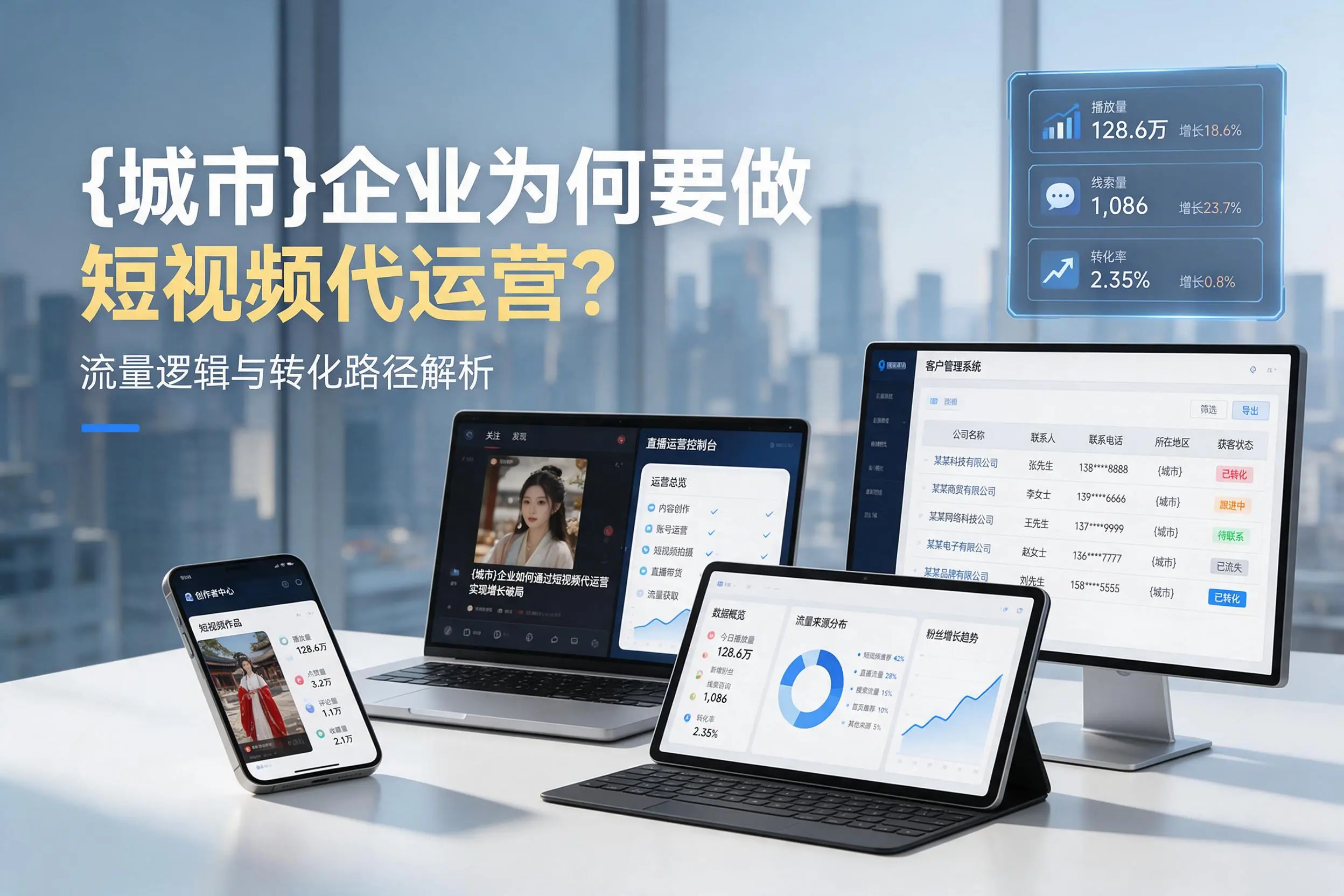 鹤壁企业为何要做短视频代运营?流量逻辑与转化路径解析