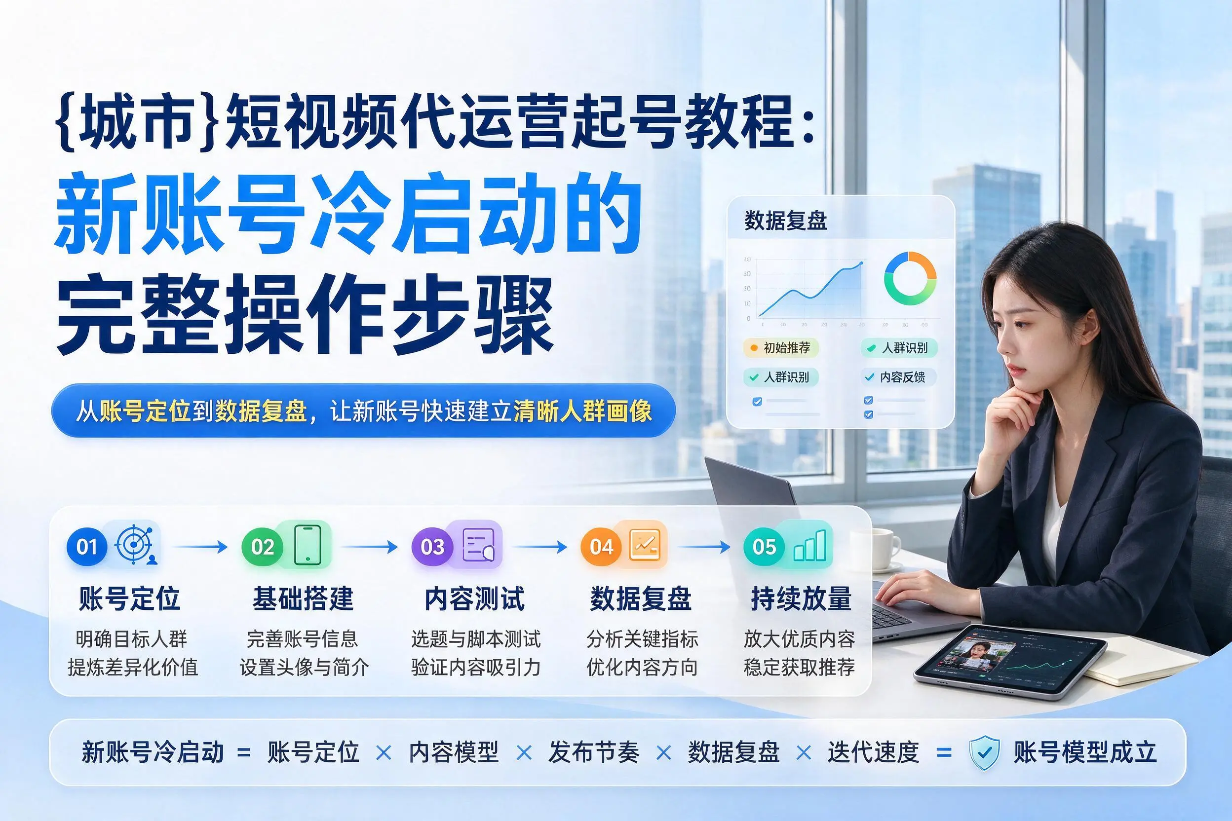 鹤壁短视频代运营起号教程：新账号冷启动的完整操作步骤
