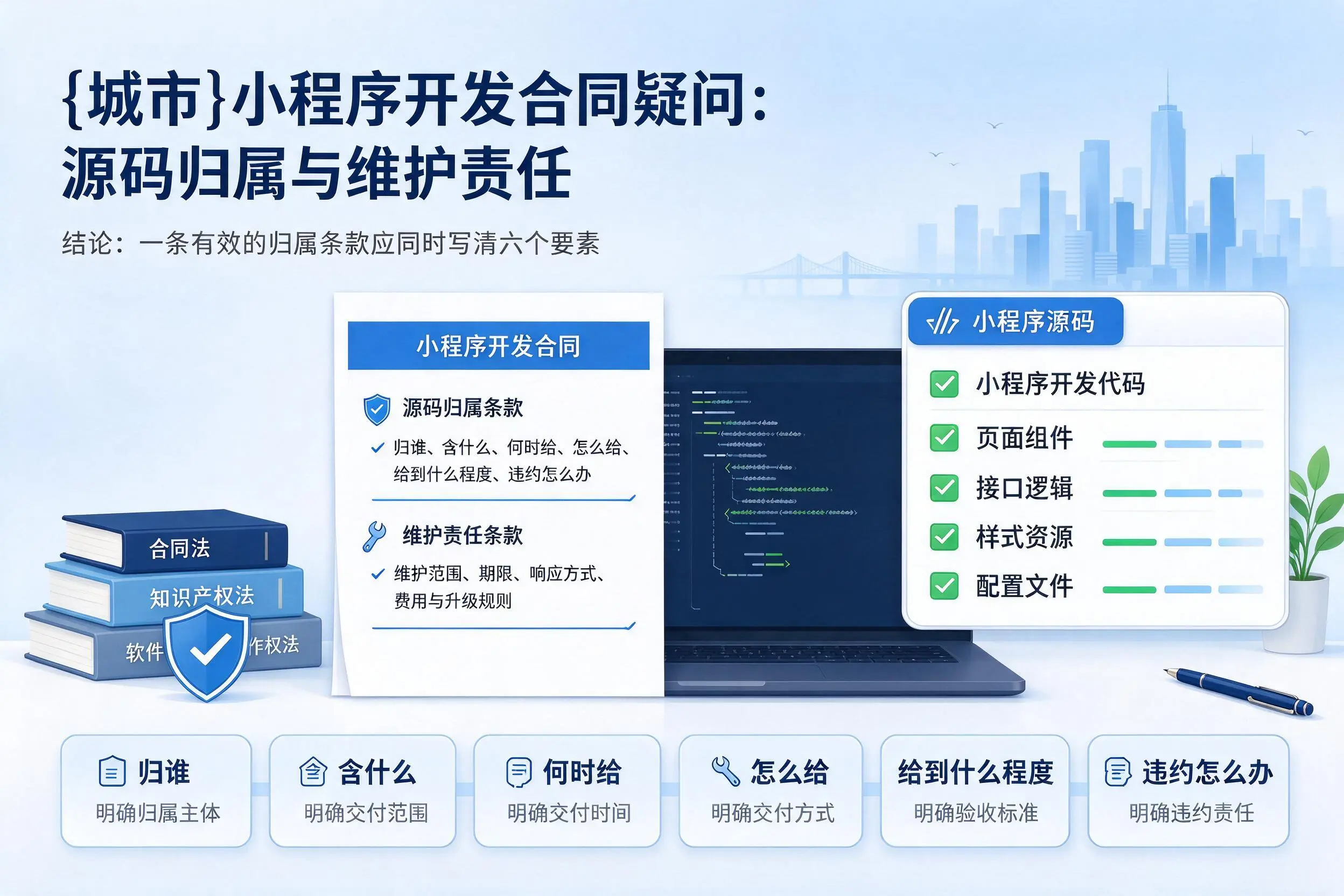鹤壁小程序开发合同疑问：源码归属与维护责任