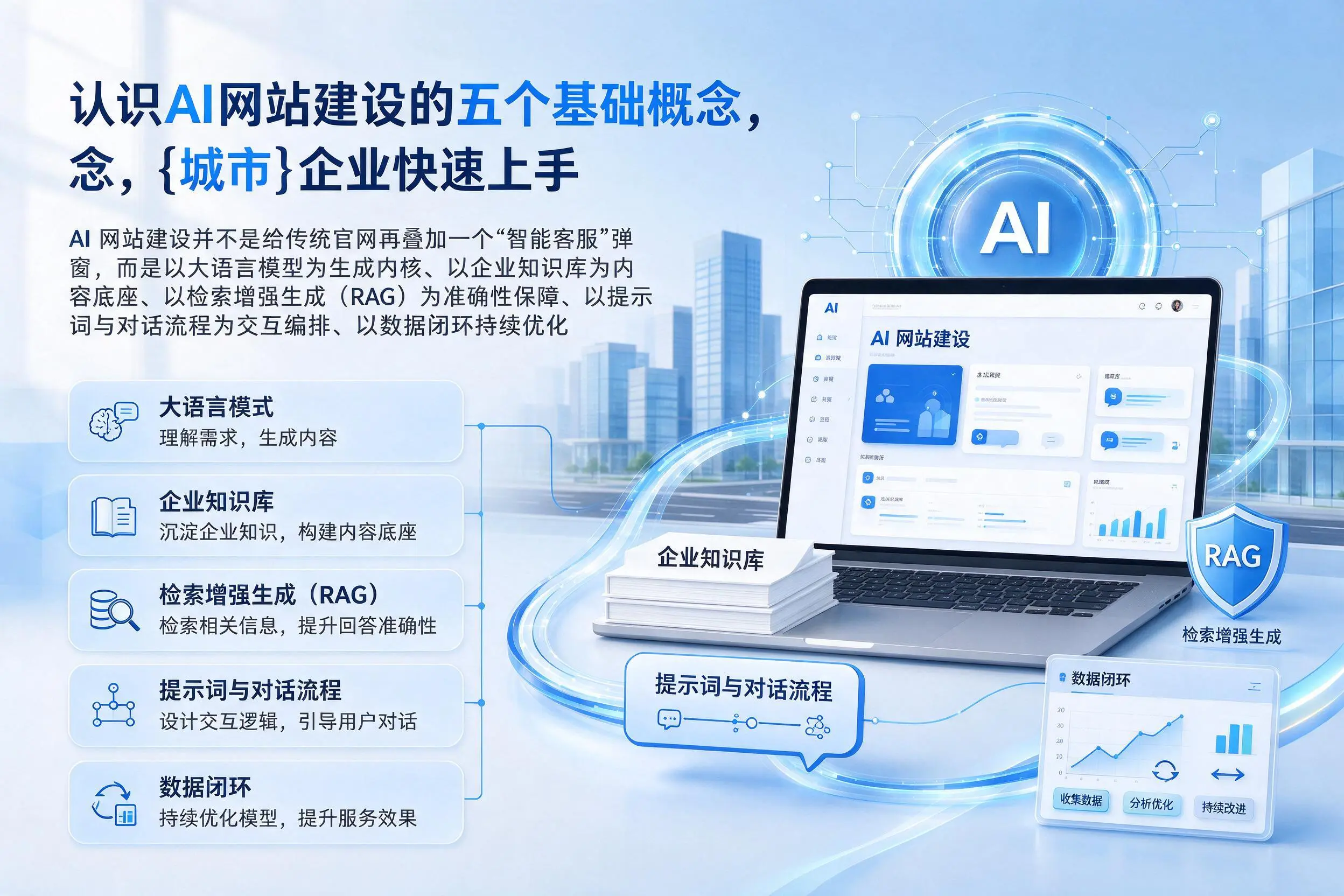 认识AI网站建设的五个基础概念，鹤壁企业快速上手